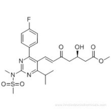 Methyl (+)-(3R)-7-[4-(4-fluorophenyl)-6-isopropyl-2-(N-methyl-N-methanesulfonylamino)pyrimidin-5-yl]-3-hydroxy-5-oxo-(6E)-heptenoate CAS 147118-39-6